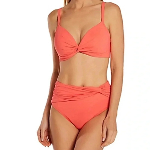Bleu Rod Beattie Living Coral Two Piece Swimsuit - Picture 3 of 13